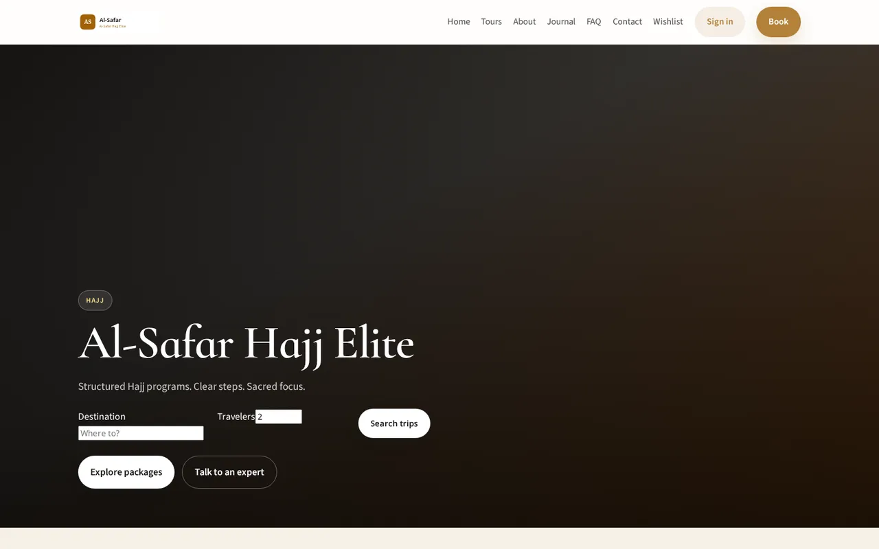 Al-Safar Hajj Elite live preview